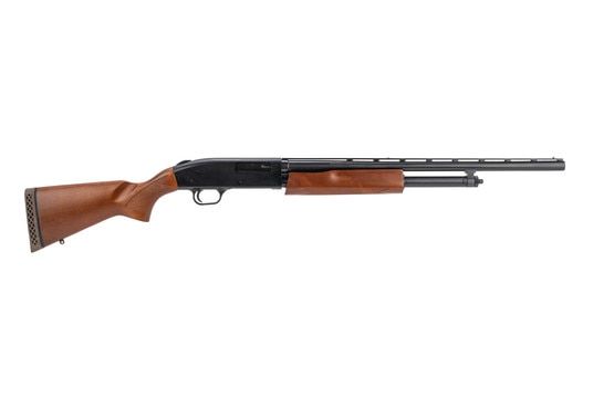 Mossberg 500 Youth Bantam 20 Gauge Shotgun features a wood stock
